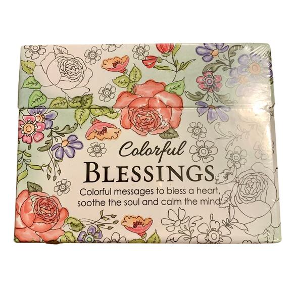 Coloring Cards Colorful Blessings Christian Art Gifts New & Sealed Cards - Picture 1 of 7